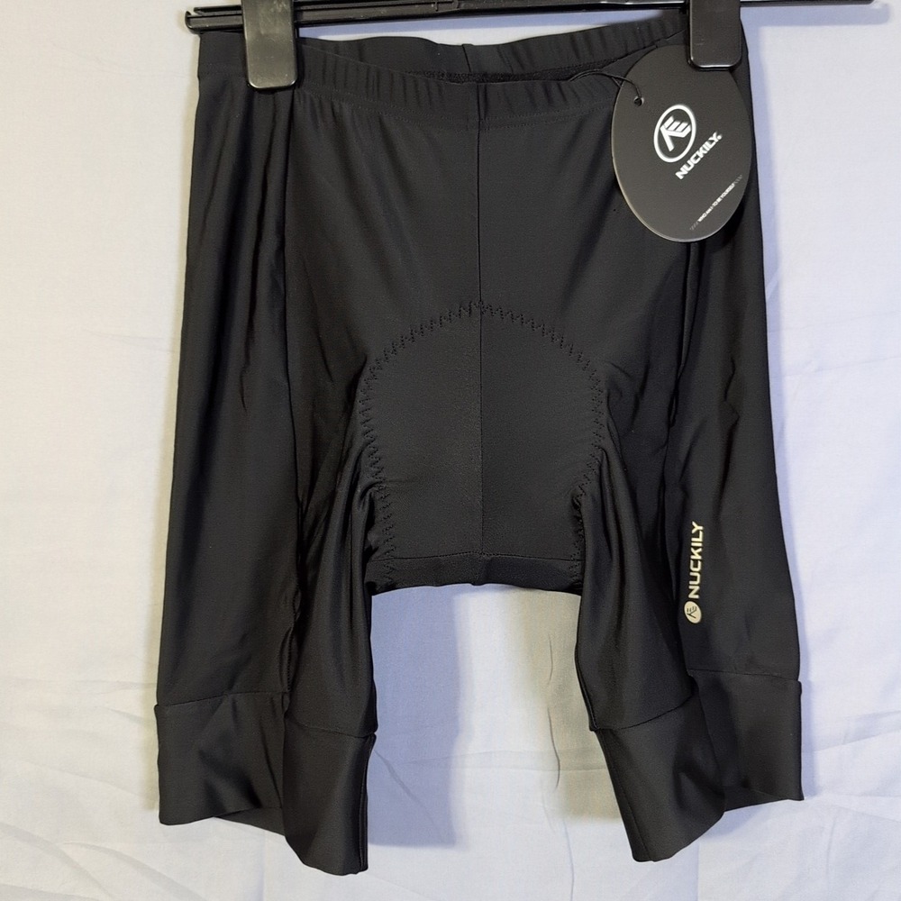 Nuckily Cycling Unisex Padded Shorts NWT Black Size Medium‎
